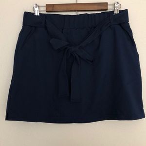 St. John's Bay Navy Self Tie Skort